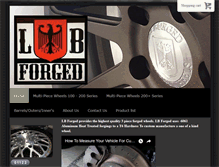 Tablet Screenshot of lbforgedwheels.com